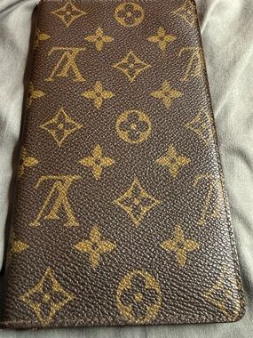 Louis Vuitton Brown and Gold Monogram Long Wallet